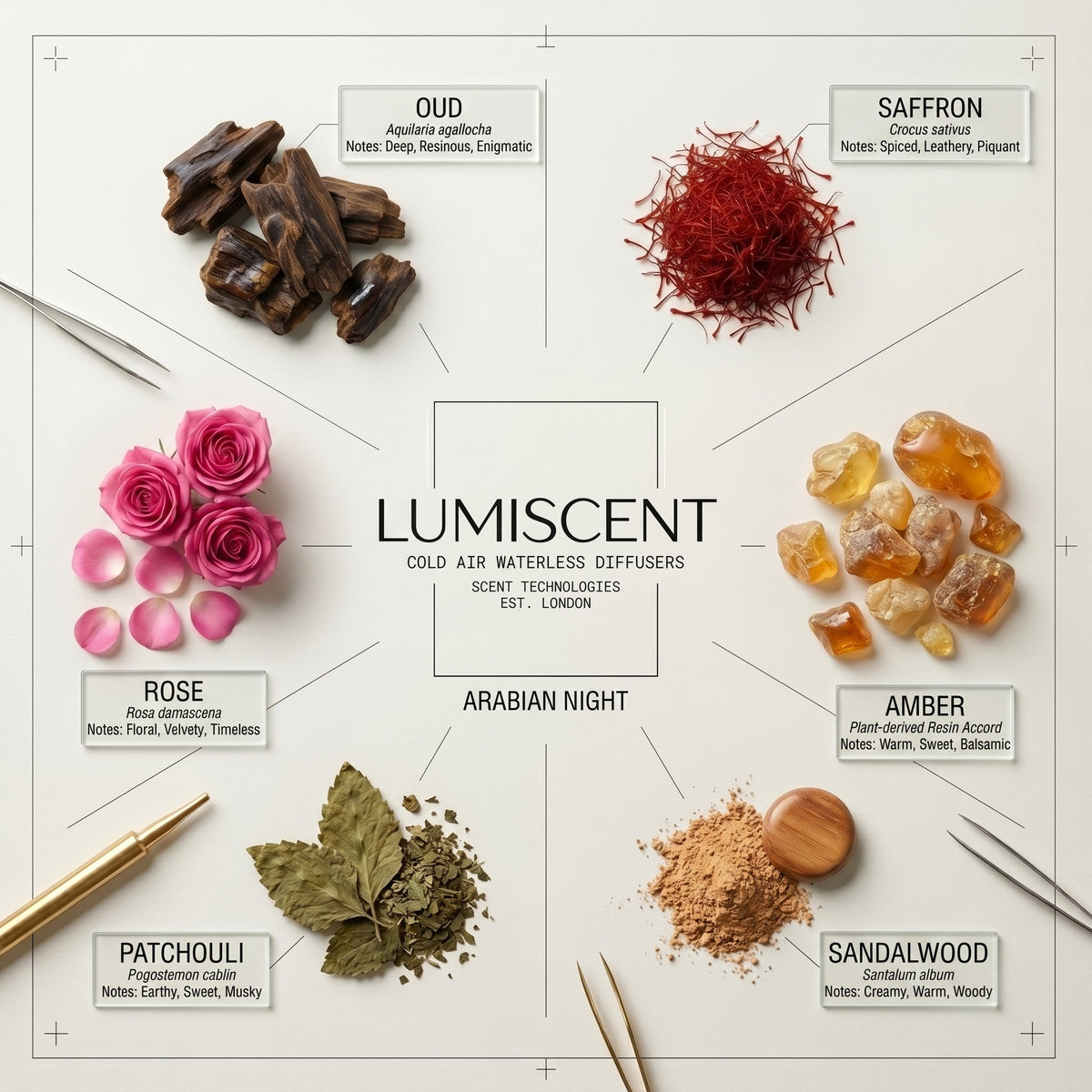 No. 90 Arabian Night waterless diffuser oil by Lumiscent