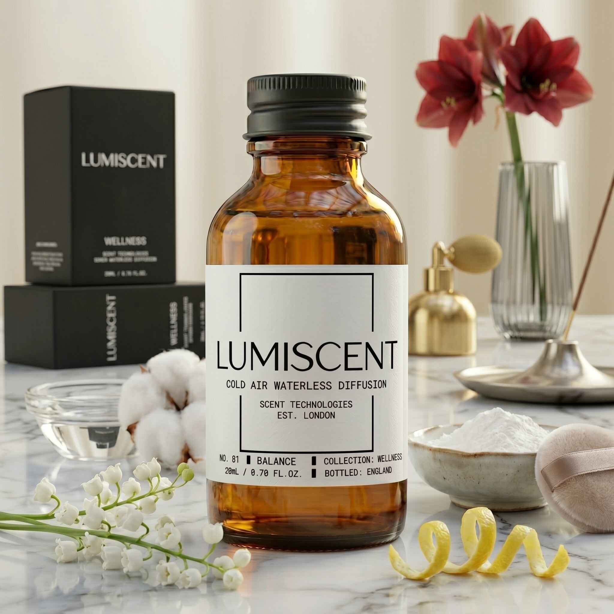Lumiscent No. 81 Balance fragrance oil bottle
