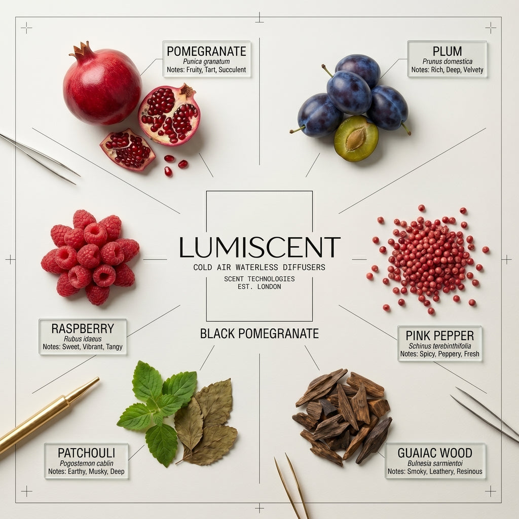 No. 58 Black Pomegranate waterless diffuser oil by Lumiscent