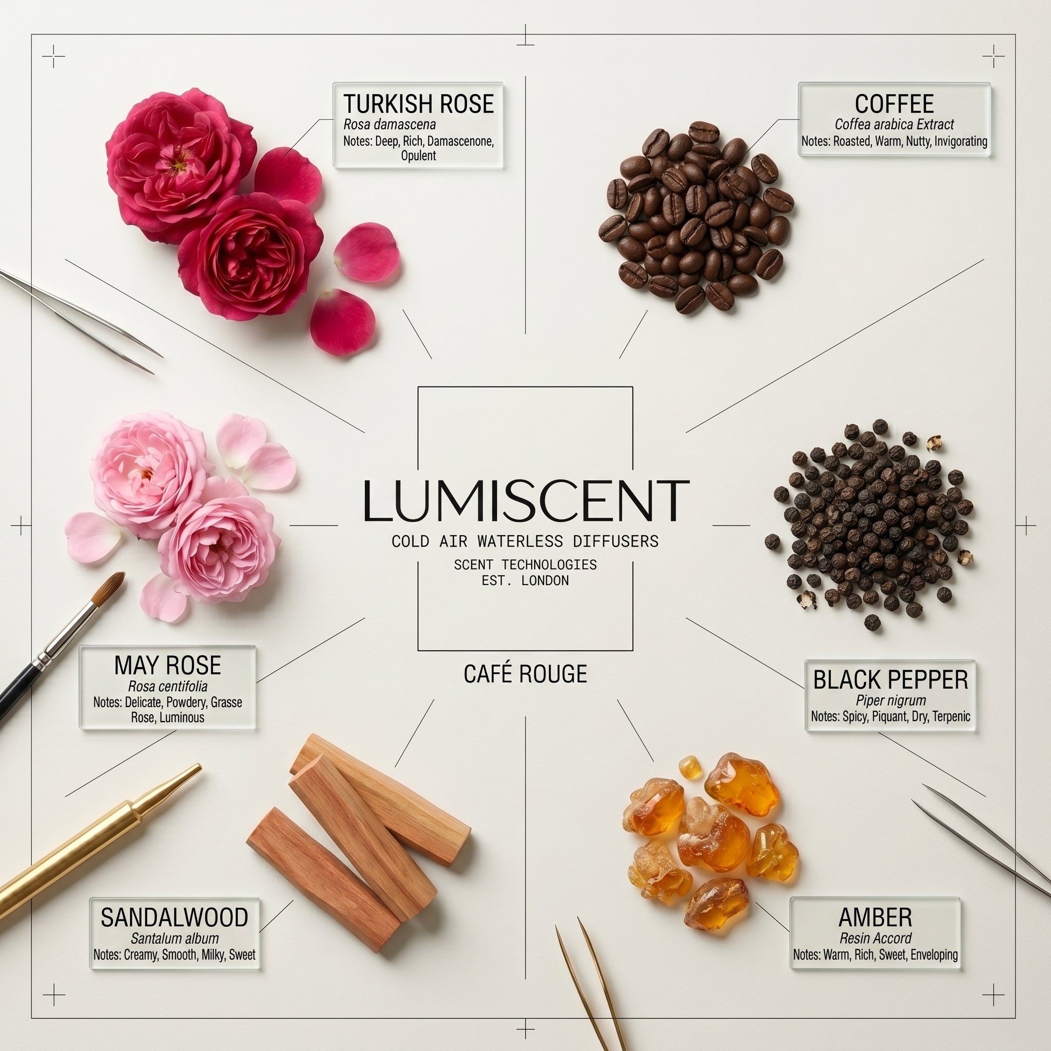 No. 51 Café Rouge waterless diffuser oil by Lumiscent
