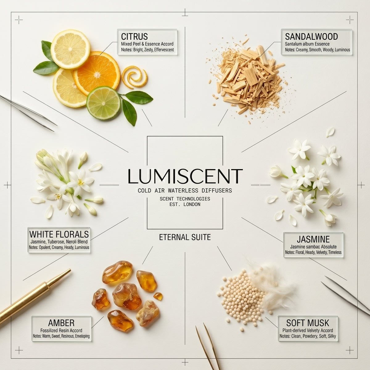 No. 16 Eternal Suite waterless diffuser oil by Lumiscent