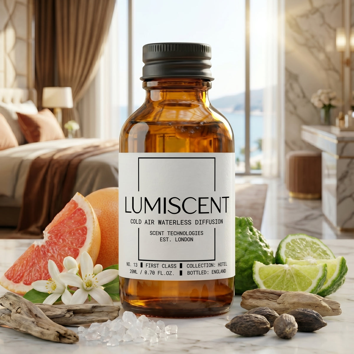 Lumiscent No. 13 First Class fragrance oil bottle