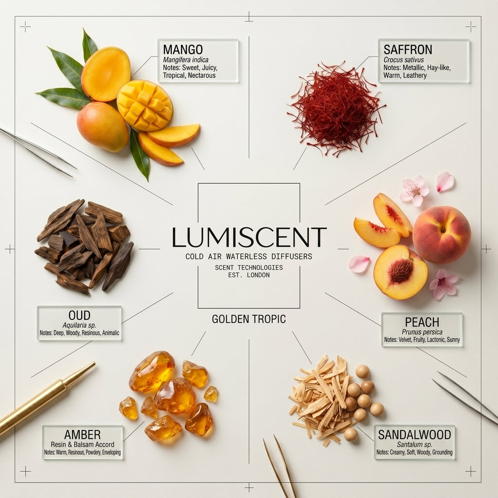 No. 92 Golden Tropic waterless diffuser oil by Lumiscent