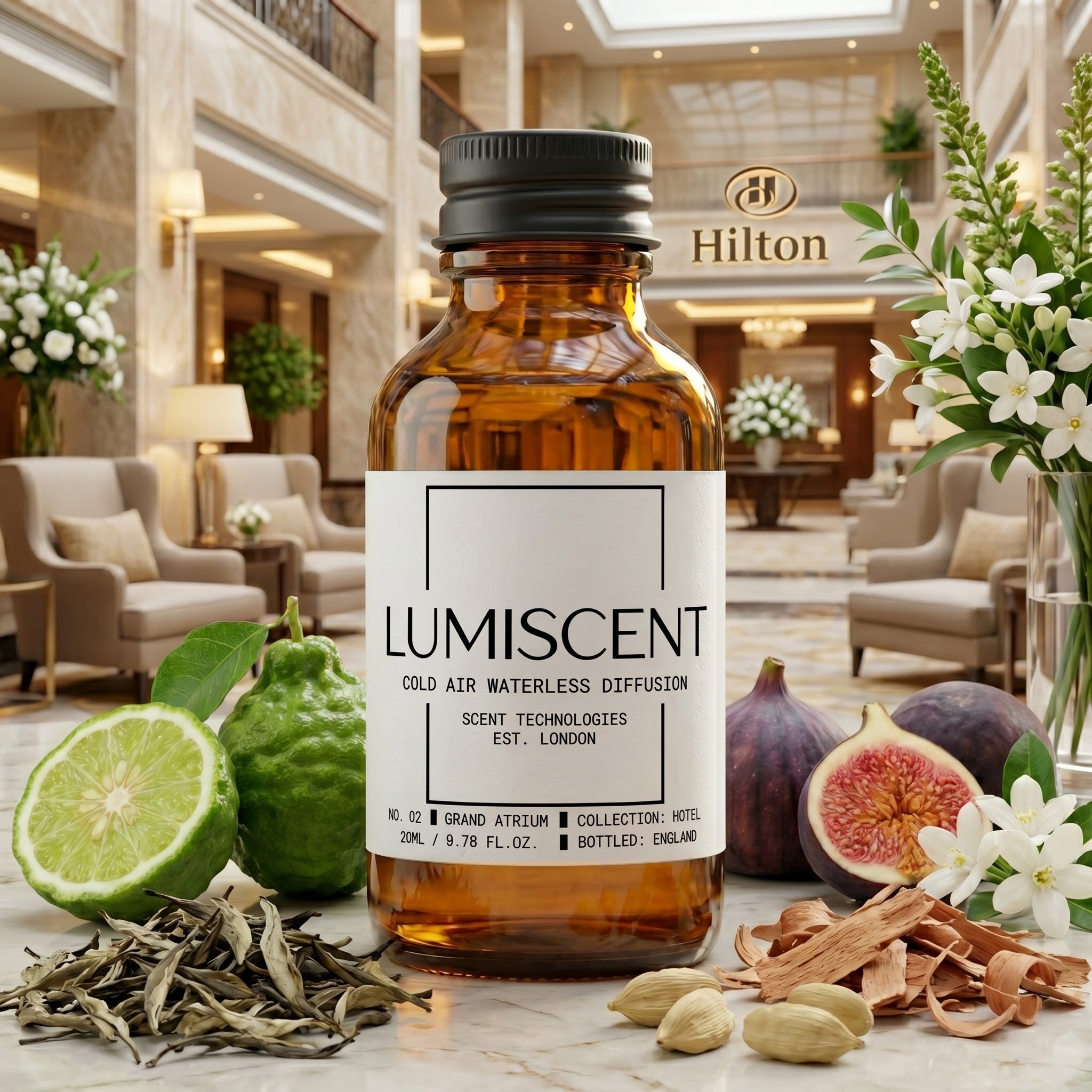 Lumiscent No. 02 Grand Atrium fragrance oil bottle