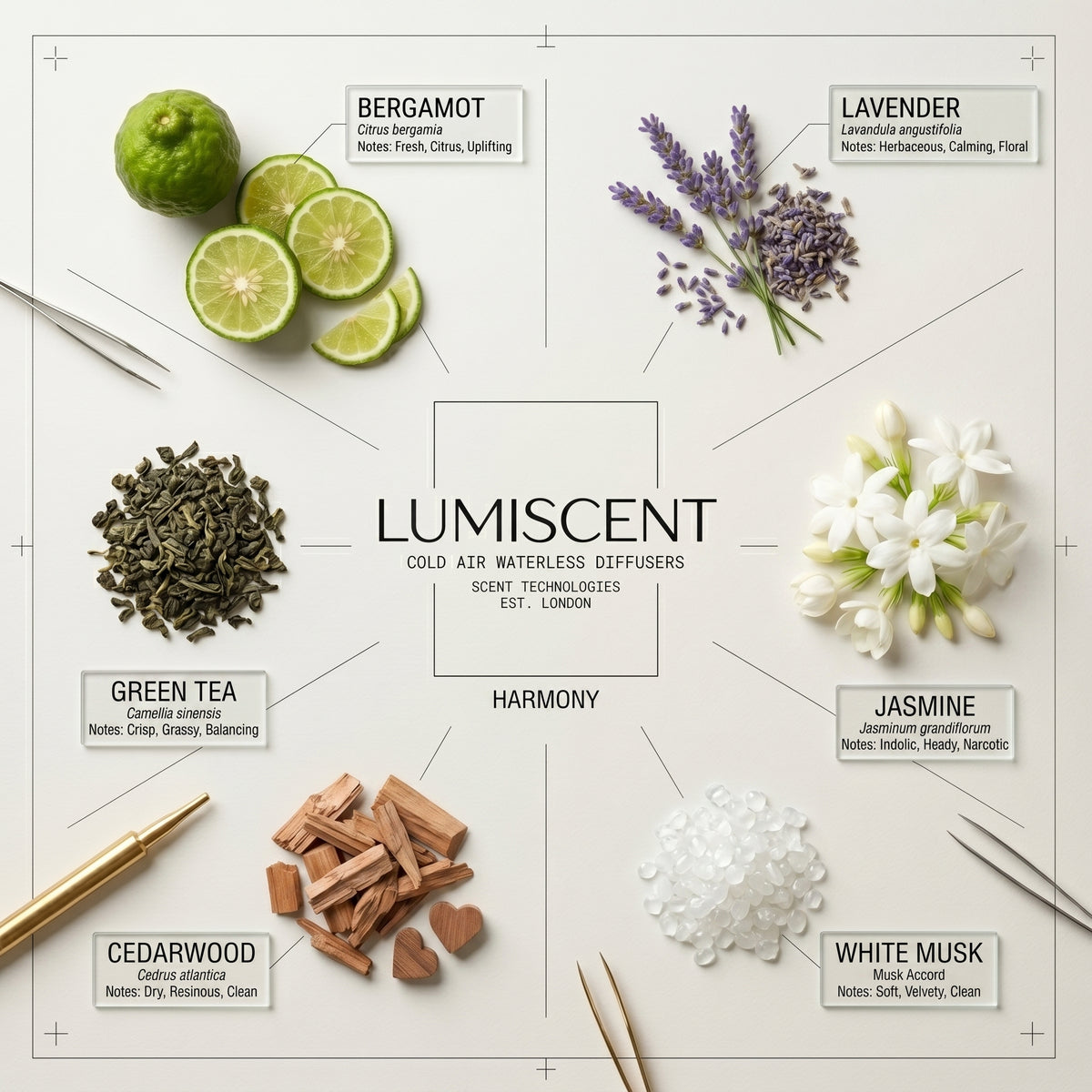 No. 70 Harmony waterless diffuser oil by Lumiscent