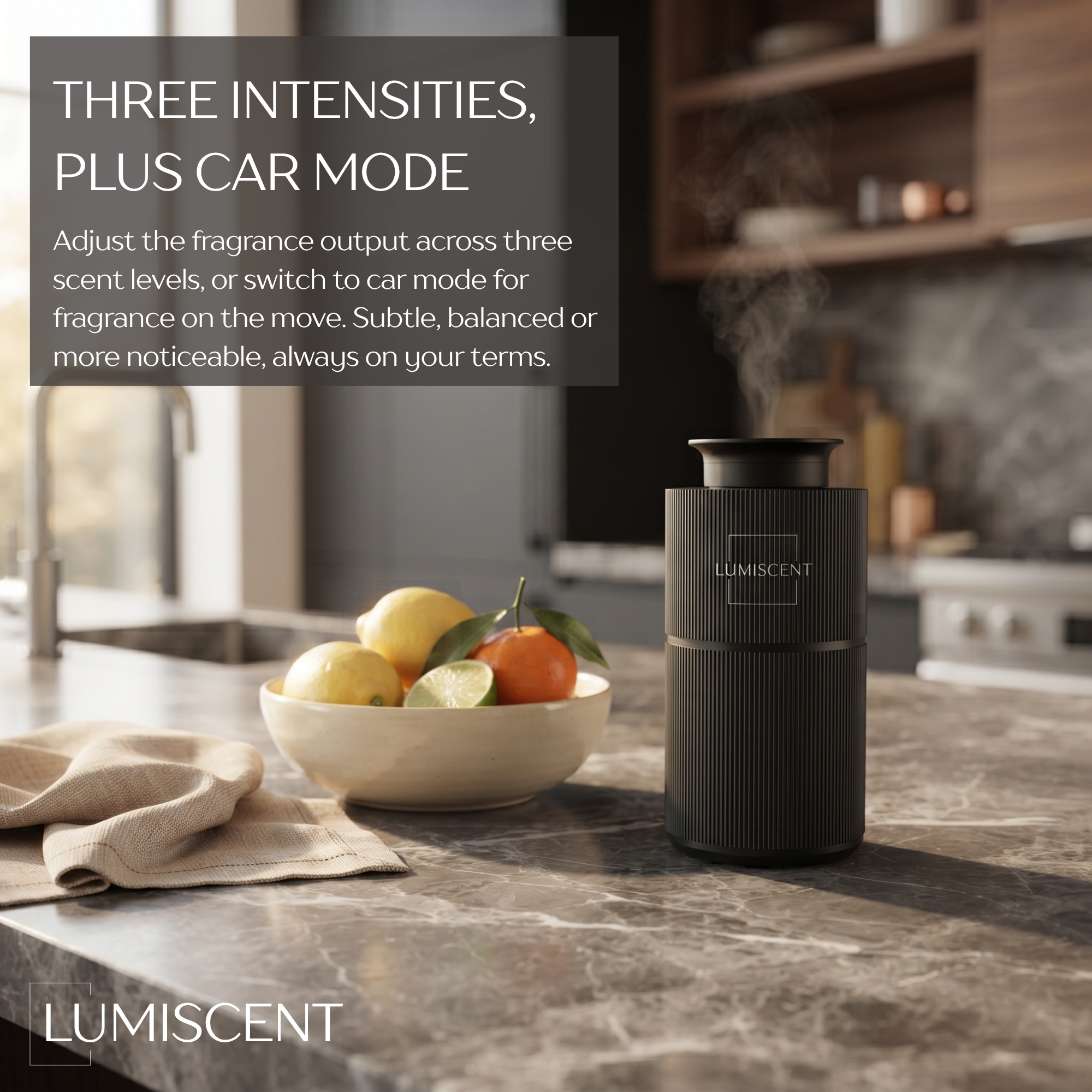 Lumiscent Halo Lite portable diffuser – detail view
