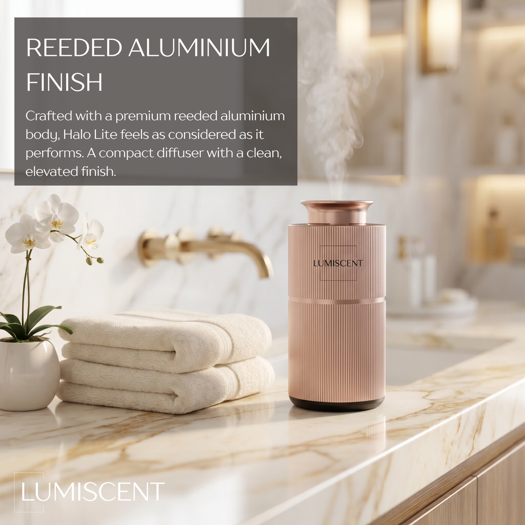 Lumiscent Halo Lite portable diffuser – side view