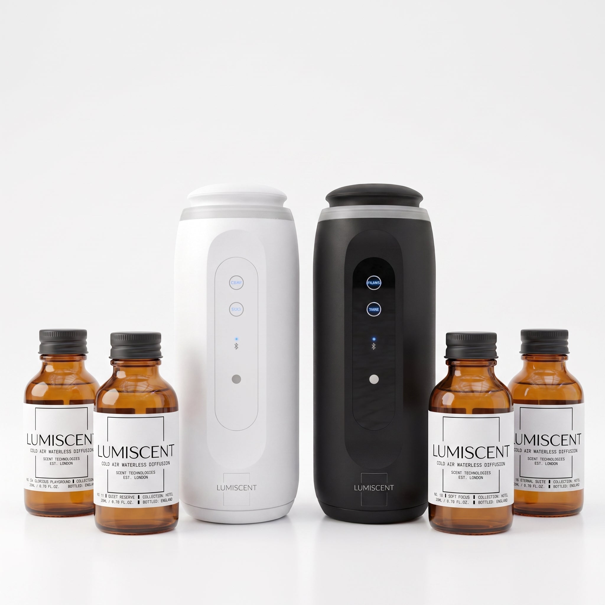 Double Halo Glow Hotel Bundle – two diffusers and four Hotel Collection oils