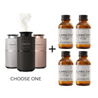 Lumiscent Lite diffuser with four Hotel Collection fragrance oils