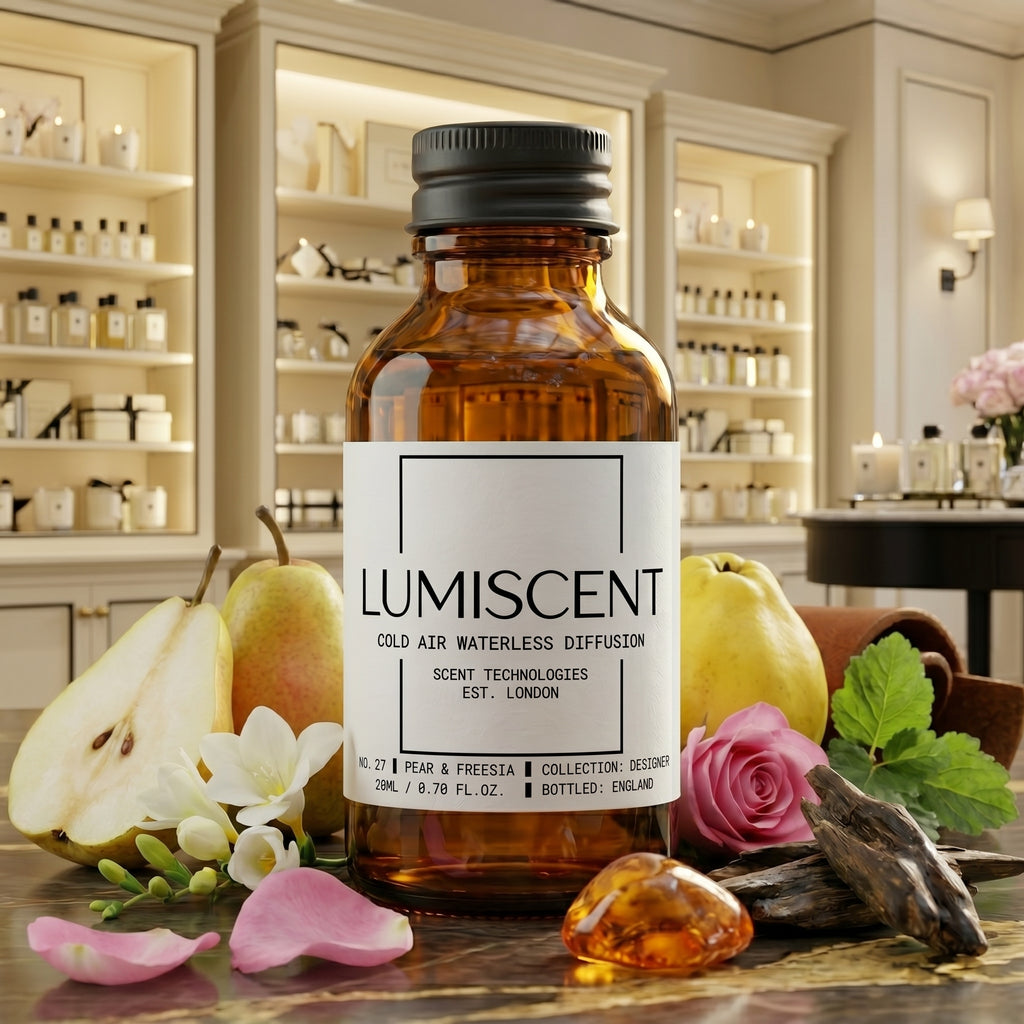 Lumiscent No. 27 Pear & Freesia fragrance oil bottle