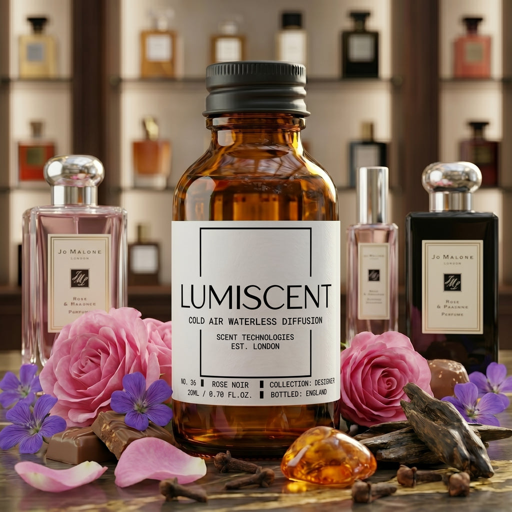 Lumiscent No. 36 Rose Noir fragrance oil bottle