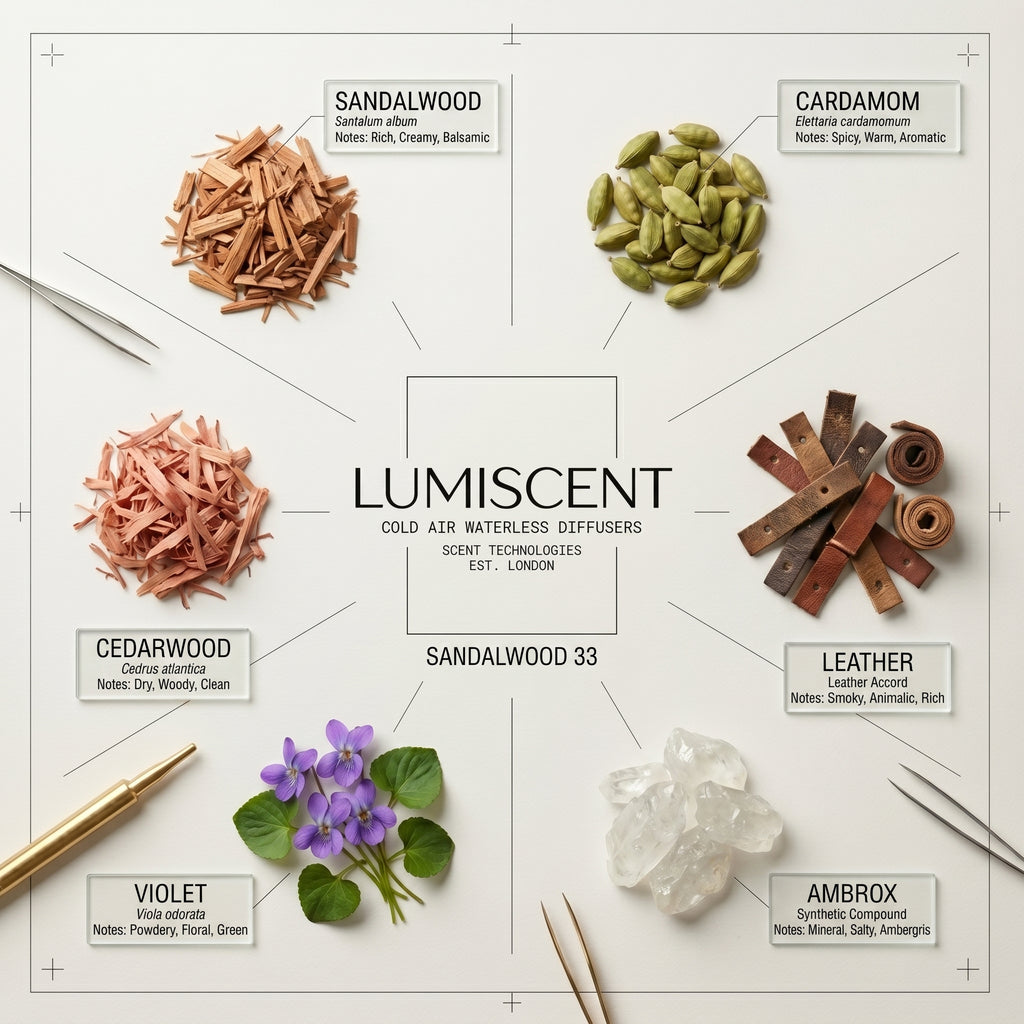 No. 33 Sandalwood 33 waterless diffuser oil by Lumiscent