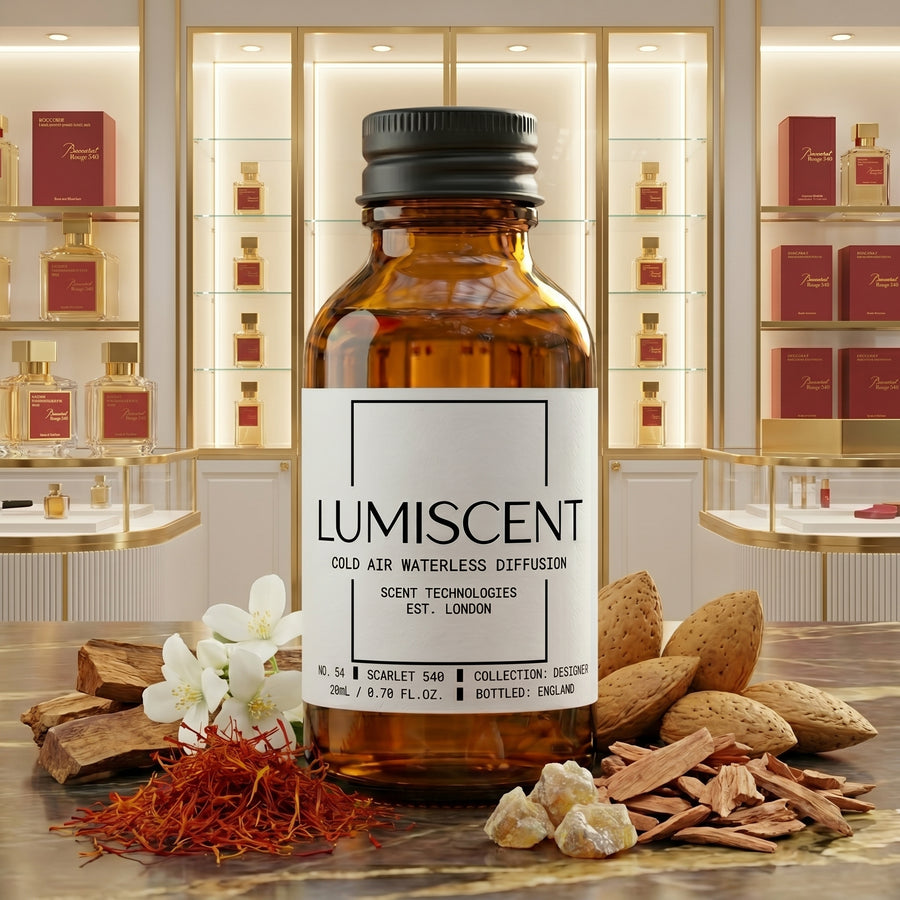 Lumiscent No. 54 Scarlet 540 fragrance oil bottle