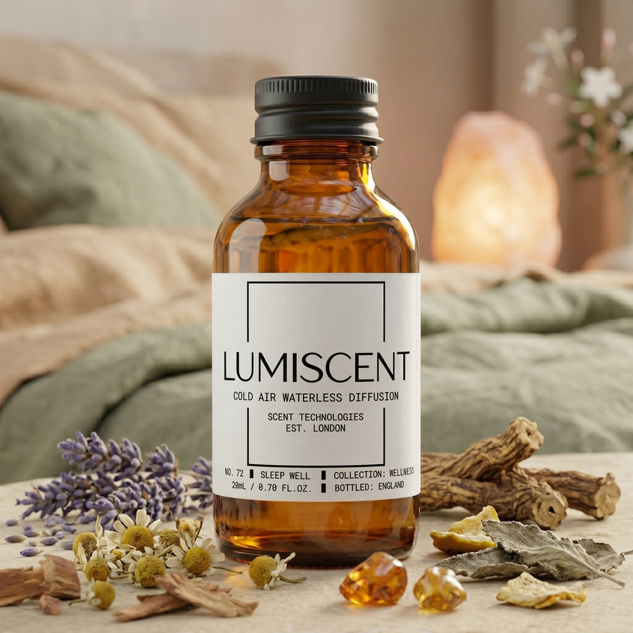 Lumiscent No. 72 Sleep Well fragrance oil bottle