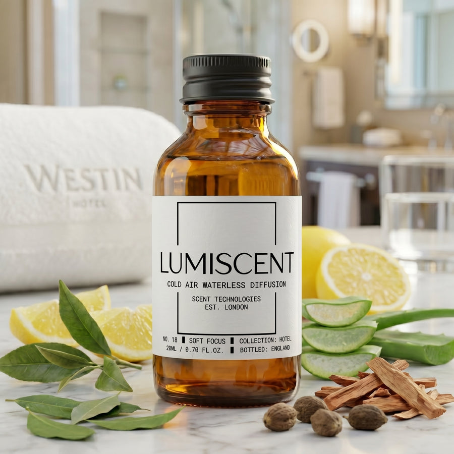 Lumiscent No. 18 Soft Focus fragrance oil bottle