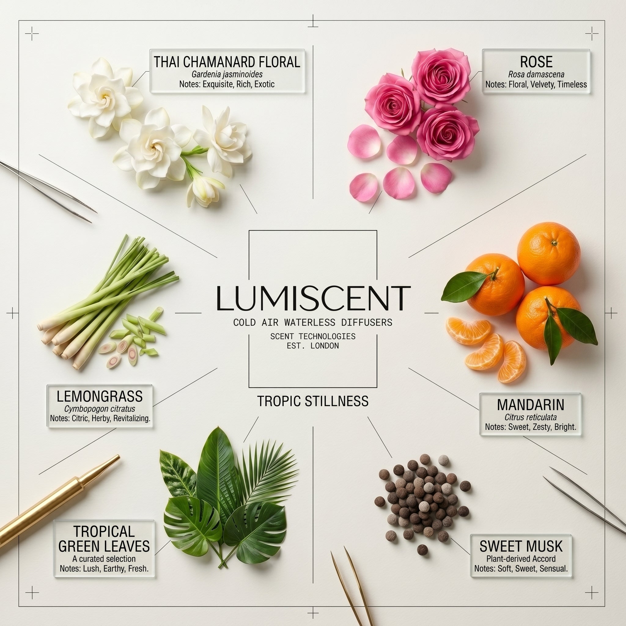 No. 21 Tropic Stillness waterless diffuser oil by Lumiscent