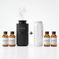 halo glow halo lite hotel bundle with Eternal Suite, Grand Atrium, Quiet Reserve and Tropic Stillness, four 20ml oils