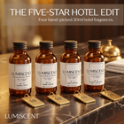 The Five-Star Edit: four 20ml oils — Eternal Suite, Grand Atrium, Quiet Reserve and Tropic Stillness
