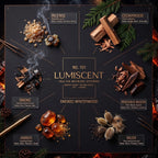 Lumiscent No. 101 Smoked Winterwood scent profile: Incense, Smoke, Cedarwood, Precious Woods, Amber, Musk